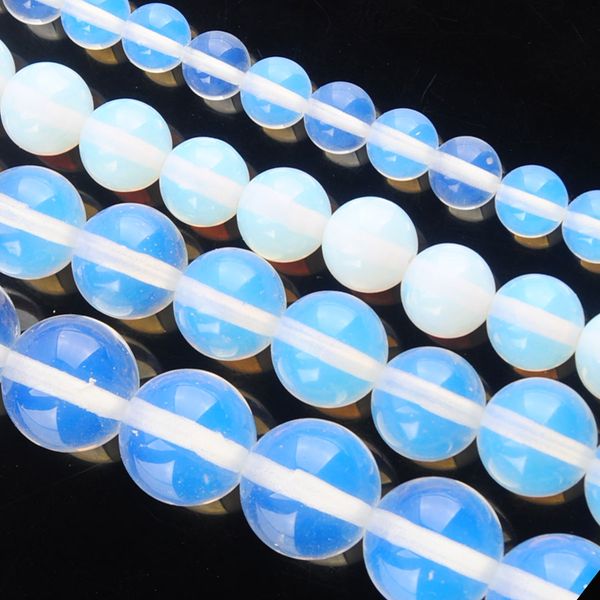 

yowost natural opal loose beads stone round 6mm 8mm 10mm 12mm spacer strand for making bracelets necklace jewelry accessories bg308, Black