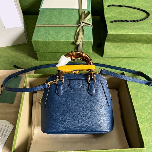 

handbag women shell bag genuine leather shoulder crossbody purse bamboo joint portable fashion hardware letter removable shoulder strap zipp