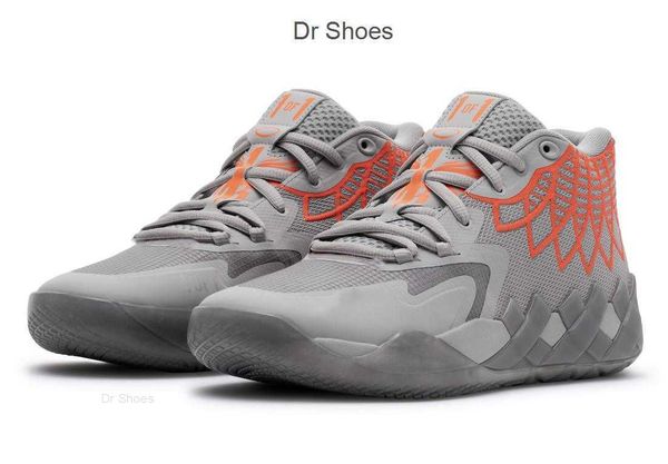 

mb1 grey red men basketball shoes with box 2022 sport shoe trainner sneakers size 7-12