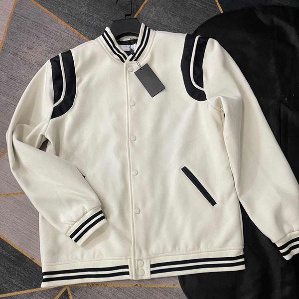 

mens jackets casual baseball jackets single brested 23fw mens sainnt pocket black white cardigan hoodies, Black;brown