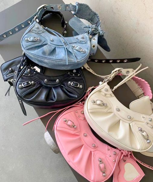 

le cagole designer bag genuine leather designers crossbody tote with mirror fashion girl luxurys the new motorcycle bag womens famous wallet
