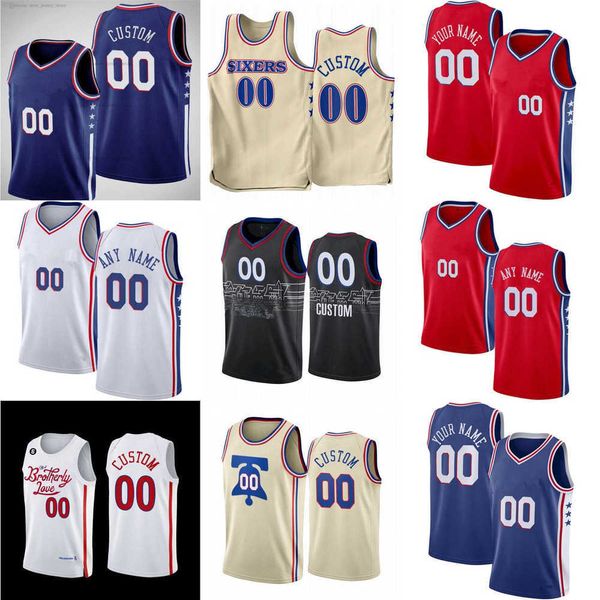 

philadelphia''76ers''custom men women youth 8 de'anthony melton 17 p.j. tucker 30 furkan korkmaz 20 georges niang 1, Black;red