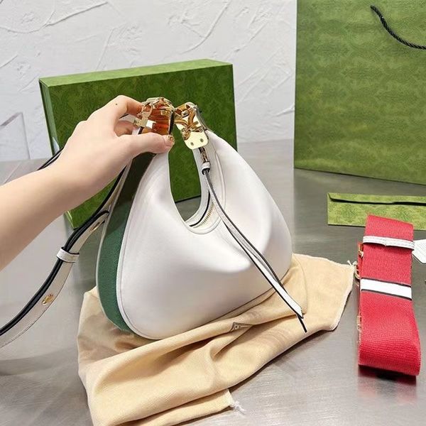 

crescent bag crossbody half moon bags women handbags shoulder croissant bags clutch purse canvas genuine leather magnetic clasp adjustable r