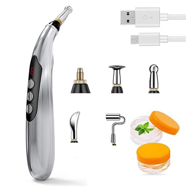 

full body massager electric acupuncture pen pain relief therapy muscle healing 9 intensity deep tissue massage tools 230109