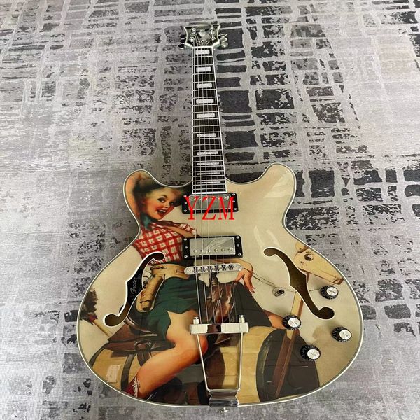 

big girl rosewood fingerboard mahogany body six-string electric guitar
