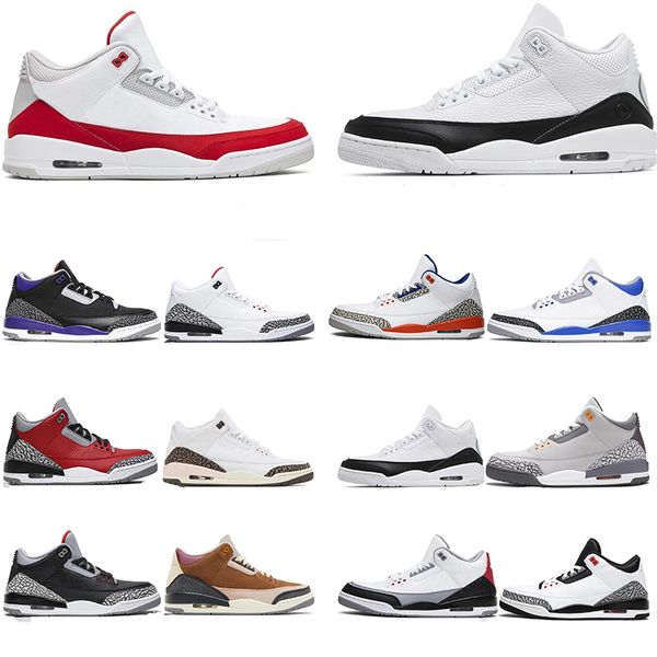 

basketball shoes 3 jumpmen breathable winterized unc dark iris cardinal red mocha black cement men women trainers sports sneakers size 36-47