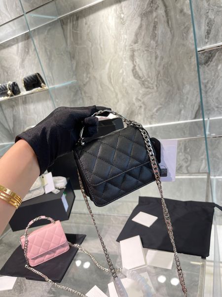 

fashion luxury bag c single shoulder bag crossbody bag mini bag designer women bag tote bag handbag clamshell purse classic caviar chain