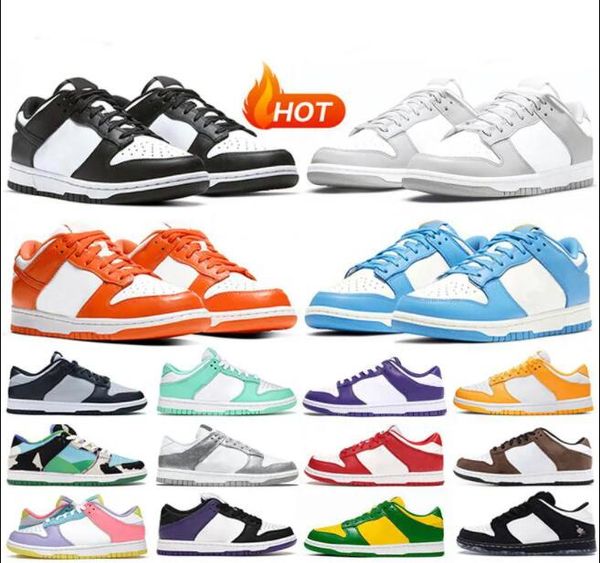 

2023 designerdunkcasual shoes sb low panda dunked university blue grey fog medium varsity green chunky michigan syracuse chicago outdoor sne, Black
