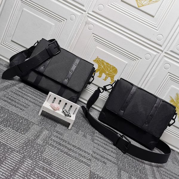 

designer messenger bag mens wallet shoulder bags crossbody backpack adjustable and removable strap square flap handbag leather purse 24cm