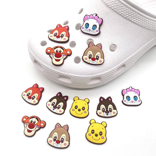 

anime charms wholesale childhood memories animal bear funny gift cartoon charms shoe accessories pvc decoration buckle soft rubber clog char, Blue