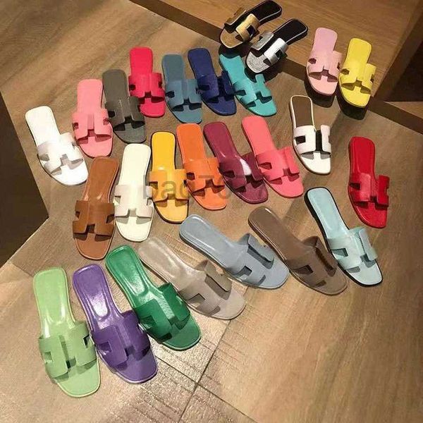 

hermee oran sandal slides designer herme leather ladies sandals summer flat shoes fashion beach women slippers h letter drag slides flip flo, Black