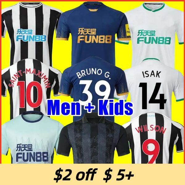 

2022 2023 isak soccer jerseys 130 years anniversary botman bruno g joelinton trippier newcastles maximin wilson targett football shirt men p, Black;yellow
