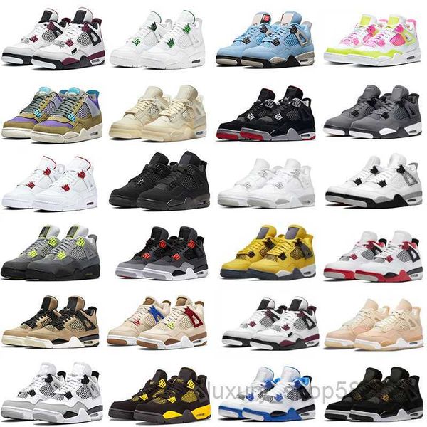 

4s men basketball shoes sneakers for sail midnight navy cool grey patent starfish unc oreo bred military black cat shimmer dark mocha