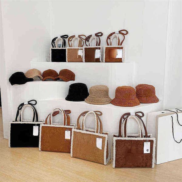 

new luxury shoulder bags tebag designer bag winter plush tote bag designers handbag woman crossbody bags shopping bags wallet 230110