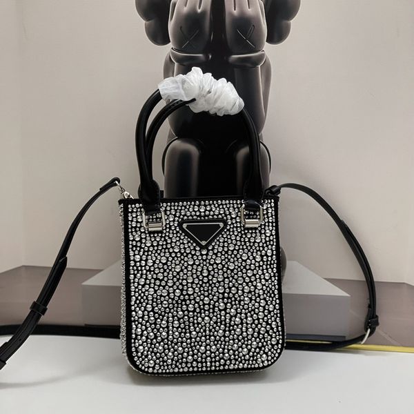 

handbag small satin tote bag with crystals designer luxury bag women shoulder bag fashion crossbody bag leather new 2022