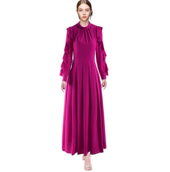 

1228  2023 spring flora print dress strand collar long sleeve panelld dress luxury fashion prom womens clothes sh, Black