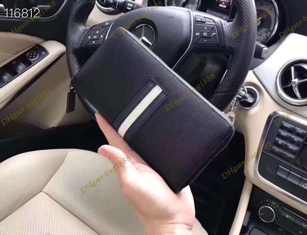 

luxury designer men's purse classic striped triangle bag imported cross grain cowhide fashion business handbag credit card bag horizont, Red;black