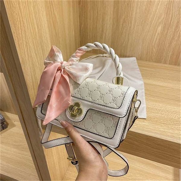 

90% off bags clearance online pearl embossed bow tide comfortable double belt single solid color messenger