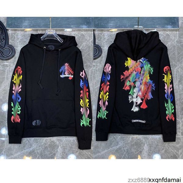 

mens luxury heart classic jackets sweatshirts fashion chromes designer hoodies ch zipper hooded sweater cross pullover sanskrit hoodie 480w, Black;brown