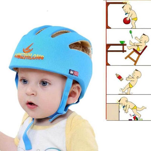 

caps hats baby helmet safety protective helmet for babies girl cotton infant protection hats children cap for boys girls capacete infantil 2, Yellow
