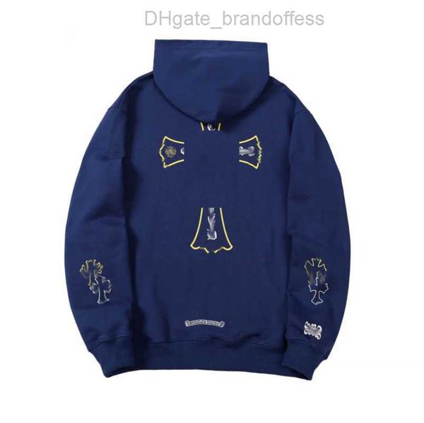 

luxury jackets fashion mens sweatshirts designer hoodies ch men women zipper cross scroll simple hooded sweater pullover hoodie casual coat, Black