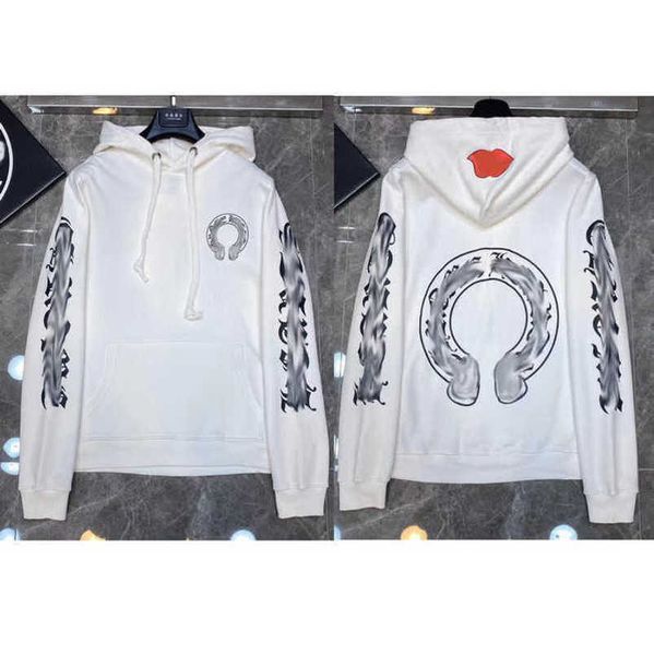 

fashion luxury men's sweatshirts jackets men women classic hoodies ch zipper hooded sweater designer cross pullover sanskrit hoodie cas, Black