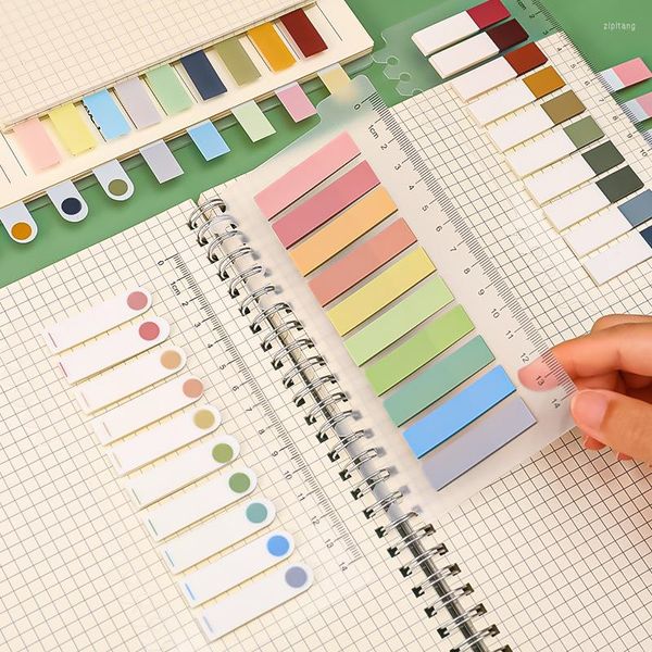 

sheets color sticky notes index transparent post stickers stationery self-adhesive labels bookmark tabs school supplies