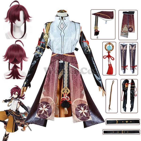 

costume accessories genshin impact shikanoin heizou cosplay wig full set with outfits 230111, Silver
