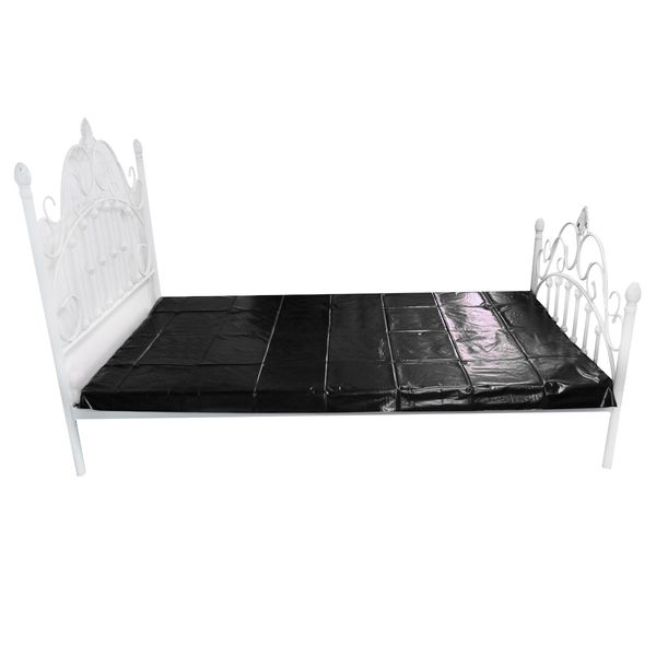 

diy tanks disposable black leather ultra thin sheet props bed toys for couples furniture camis