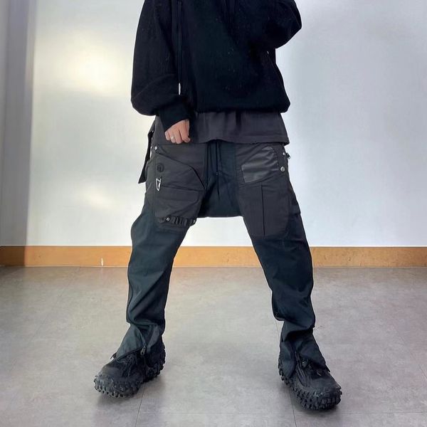 

men's plus size pants track pants straight baggy cargos trousers, Black;brown