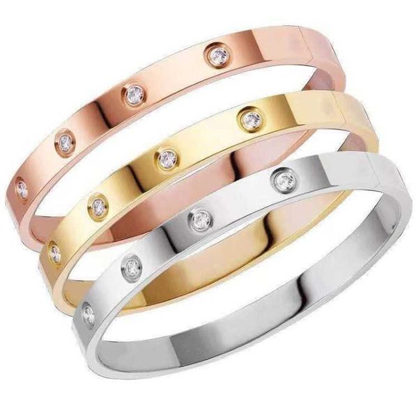

kajia titanium steel bracelet ten diamonds fashion popular bracelet net red trend versatile jewelry, Black