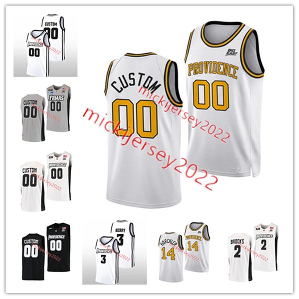 

basketball custom stitched providence friars jersey mens youth 13 scott morozov 14 corey floyd jr. 21 clifton moore devin carter bryce hopki, Black