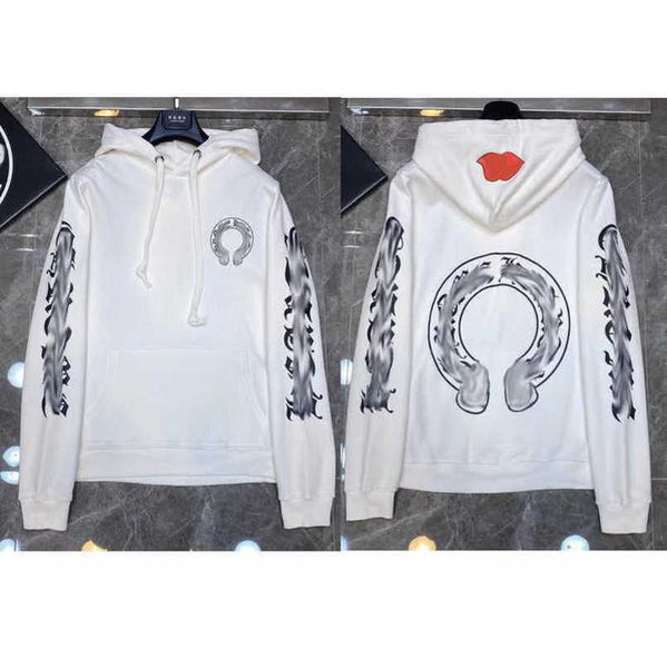 

luxury sweatshirts fashion men's jackets men women classic hoodies ch zipper hooded sweater designer cross pullover sanskrit hoodie cas, Black