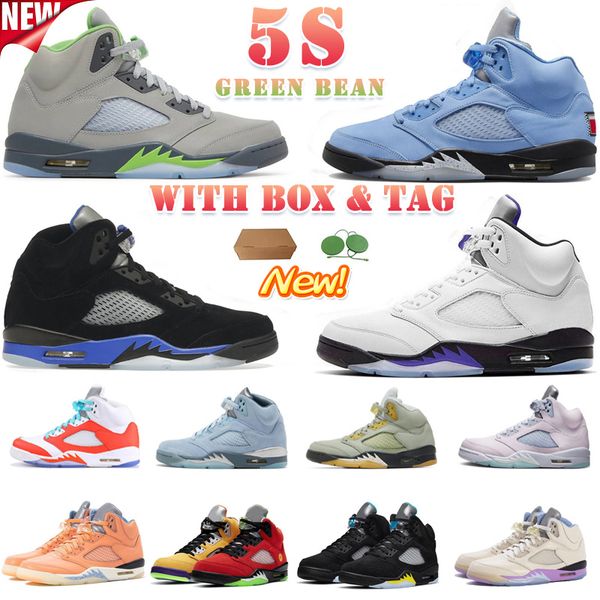 

2023 jumpman 5 retro basketball shoes men 5s concord dark racer blue green bean raging bull fire red bluebird oreo shattered backboard prfc