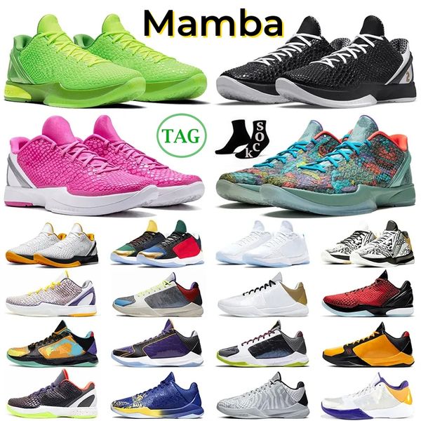 

kobe mamba 6 protro grinch basketball shoes mambacita bruce lee big stage think pink prelude chaos 5 rings metallic gold undefeated mens tra