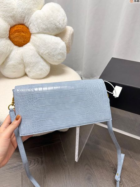 

ys luxurys bags women flap crocodile shoulder designer bags yl brand large purse lady classic blue hobo handbag small tote bage crossbody li