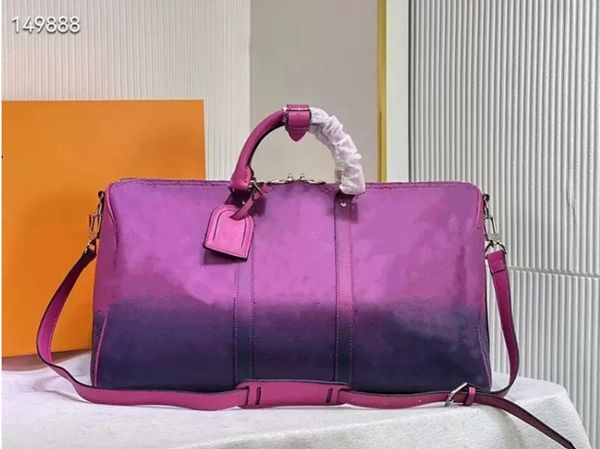 

luxury brand duffel bags 2023-designers duffel bags 50cm large capacity travel sale women men genuine leather shoulder fashion bag carry riv