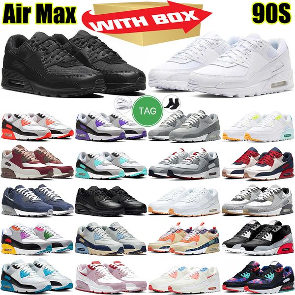 

90 running shoes triple black white infrared hyper grape light smoke grey white gum grey usa obsidian be true the future grape trainers