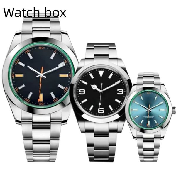

new luxury watch 2813 automatic mechanical mens sports watch black white number dial sapphire glass watches stainless steel explorer male wr, Slivery;brown