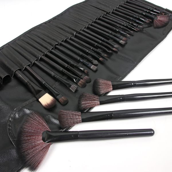 

32pcs professional makeup brush set with leather style case