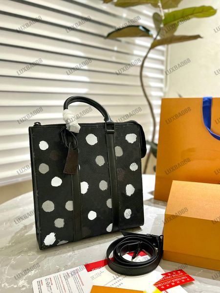 

yk sac plat dots tote bag designer yayoi kusama briefcase monograms shoulder bag men's luxury functional carryall purse business 3d han