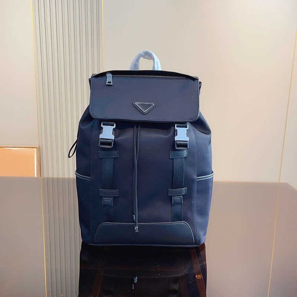 

backpack style bags pbag triangle logo backpacks mens designer bag women luxurys handbag schoolbag nylon back packs luggage pouch rucksack s