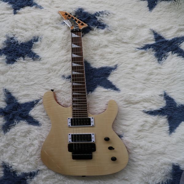 

log-colored rosewood shell fingerboard six-string electric guitar