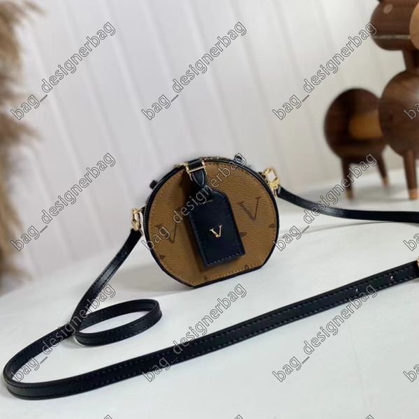 

classic round mini bag handbag luxury designer shoulder messenger bag round cake bag handbag women's fashionable purse wallet