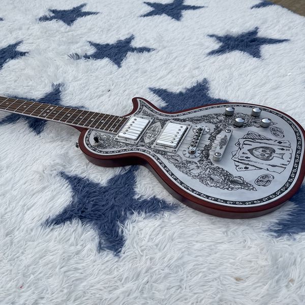 

poker flower high-end pickup rock fashion personality six strings