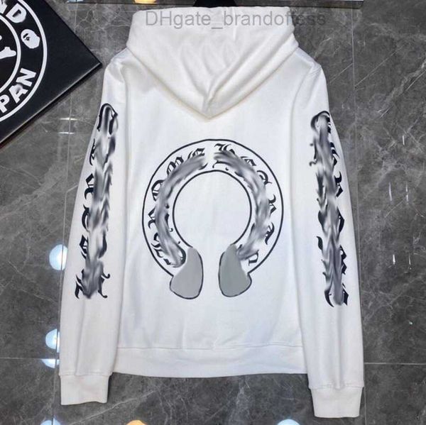 

luxury mens jackets fashion sweatshirts designer hoodies ch men women zipper cross scroll simple hooded sweater pullover hoodie casual coat, Black