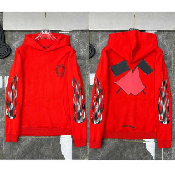 

fashion mens luxury jackets sweatshirts designer hoodies ch men women zipper cross scroll simple hooded sweater pullover hoodie casual coat, Black