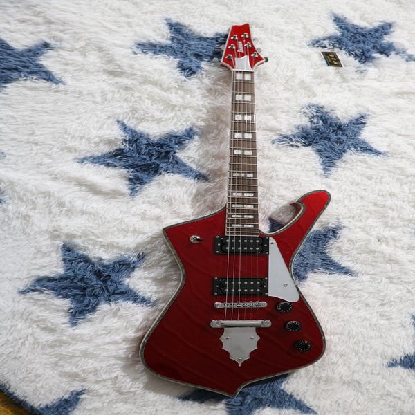 

red creative personality heterosexual six-string electric guitar