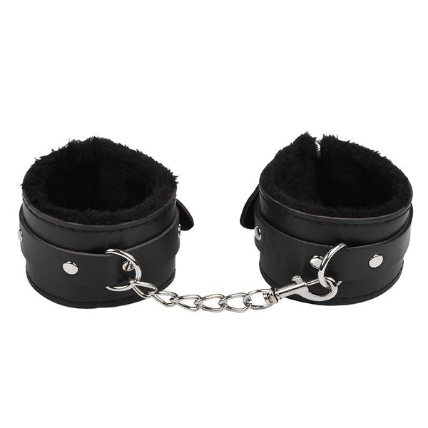 

diy tanks 8pcs/set for woman pu leather sm bondage set handcuffs footcuffs whip rope eye mask blindfold erotic toys couples, Black