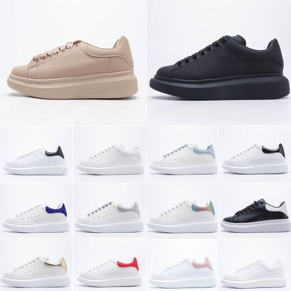 

designer sneakers casual shoes leather lace up handmade alexa mq men fashion platform oversized sneaker white black luxury velvet suede mc 3